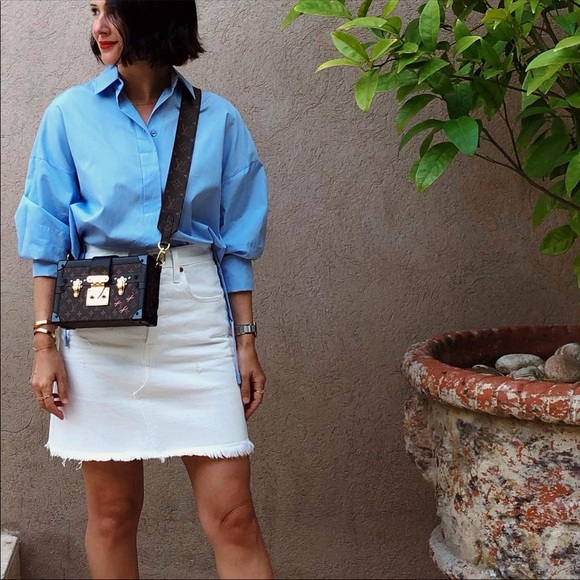 New LEVI'S High Rise Deconstructed mini Skirt - Picture 3 of 10